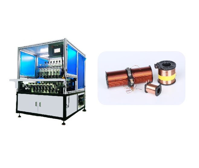 Fully-automatic 4-axis line arrangement winding machine