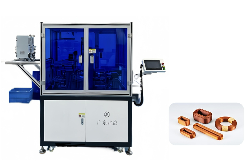 Fully-automatic double ended hollow coil winding machine