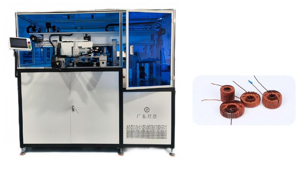 Full-automatic four-axis differential mode/differential mode long wire winding machine